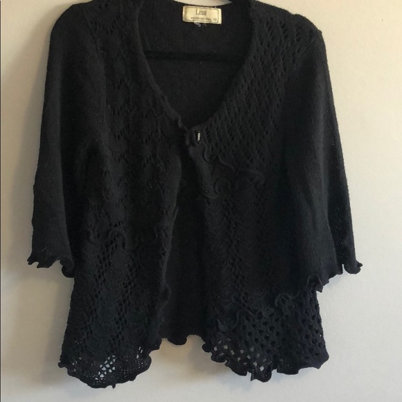 Vintage Knit Lace Cardigan - Picture 4 of 8